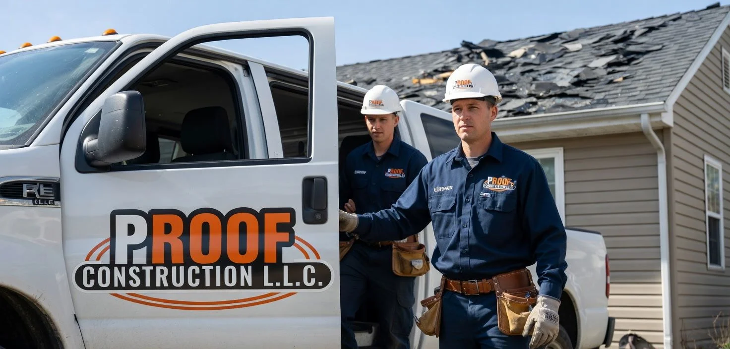 Proof Construction foreman and contractor on job