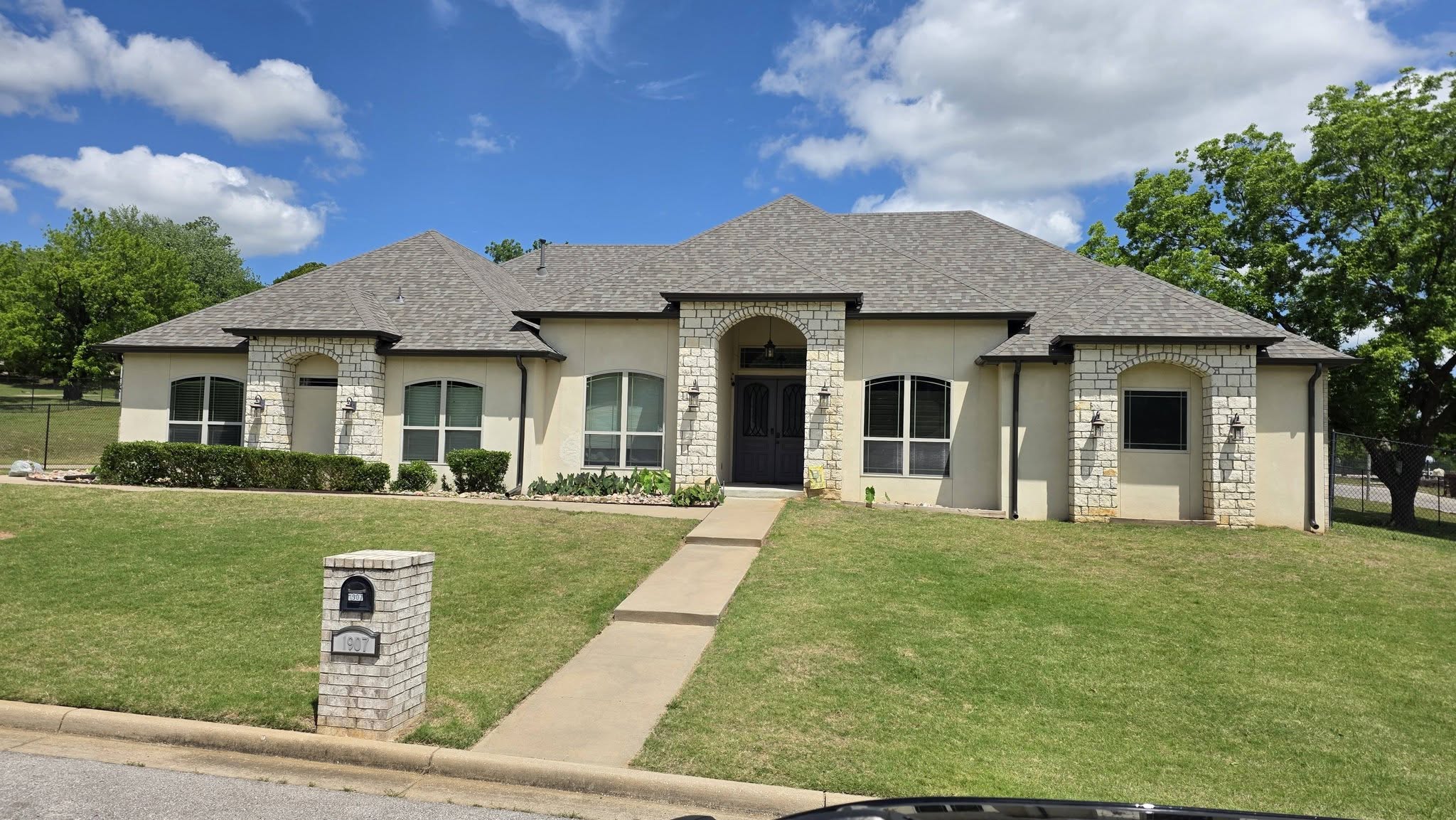 Before - Owasso Hail Damaged Roof