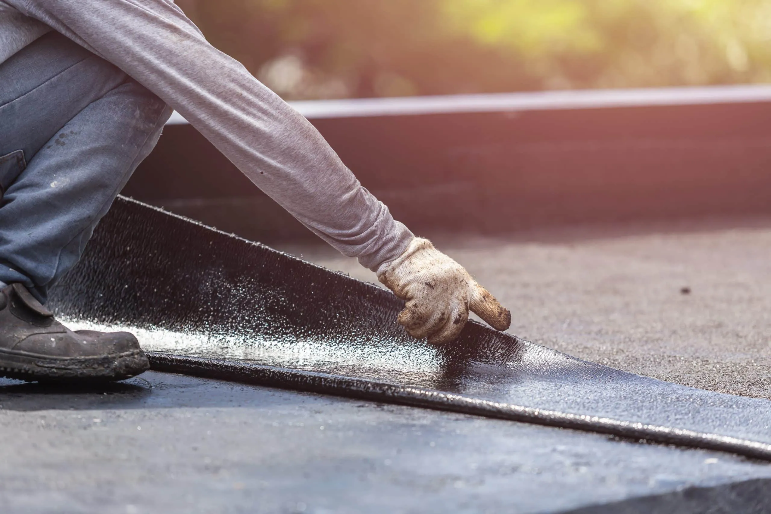Commercial TPO roofing installation