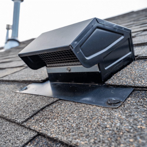 Roof ventilation with box unit