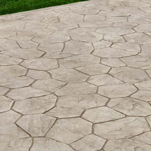 Custom concrete paving