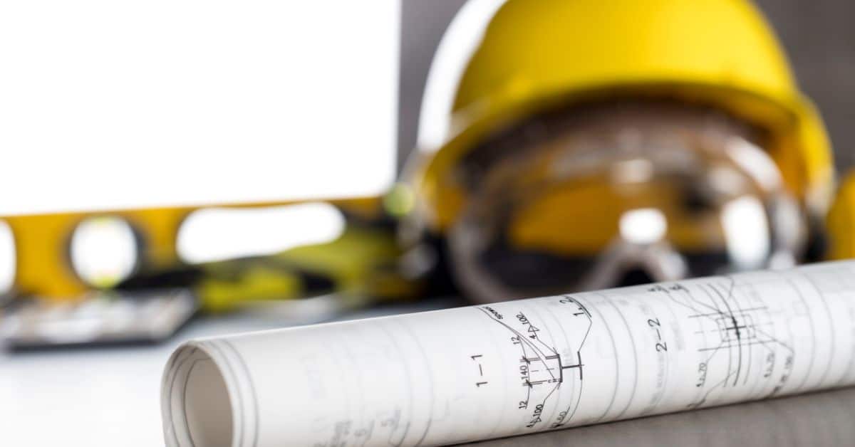 Contractor resources and equipment on a table