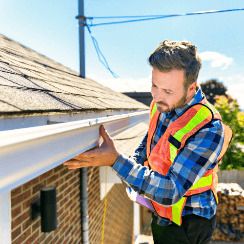 Tulsa roof contractor inspecting roof for structural damage